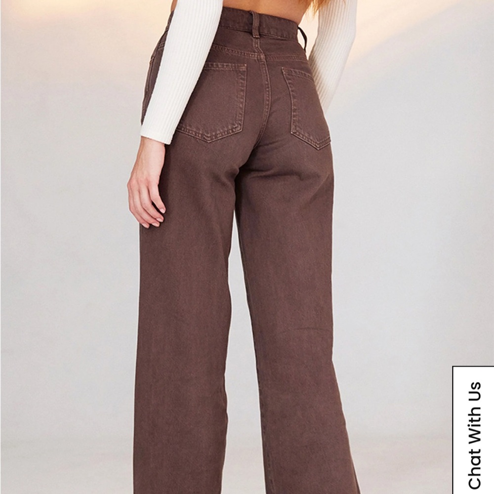 Pacsun Brown Wide Leg Jeans